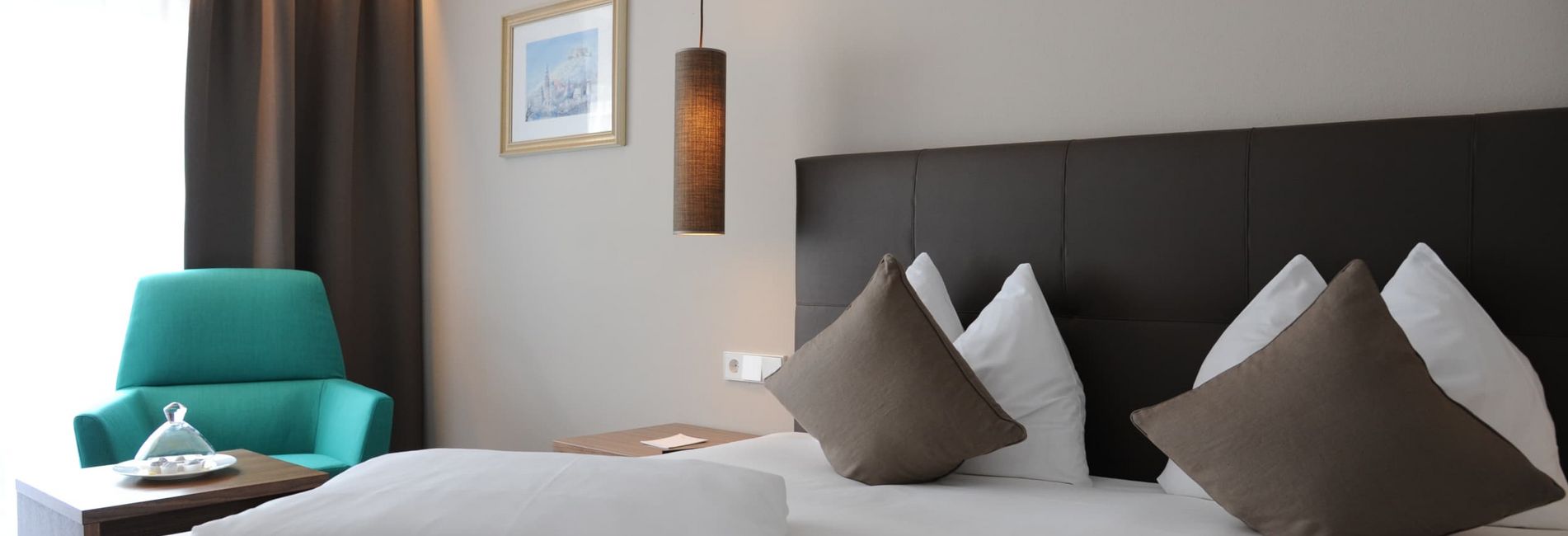 Family room with double bed at Alpen Hotel Vier Jahreszeiten in South Tyrol Family room with double bed at Alpen Hotel Vier Jahreszeiten in South Tyrol